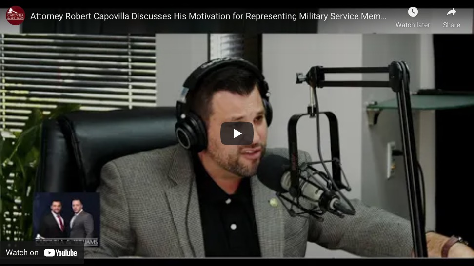 Attorney Robert Capovilla Discusses His Motivation for Representing Military Service Members