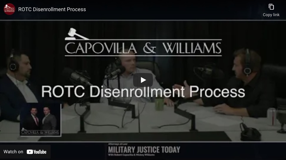 Defending an ROTC Disenrollment