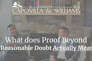 What does proof beyond reasonable doubt means