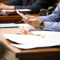 trial in the courtroom of the Russian Federation