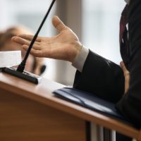 witness testifies in a Russian court witness testifies in a Russian court